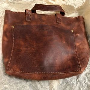 Portland Leather Goods Mini crossbody in Lava